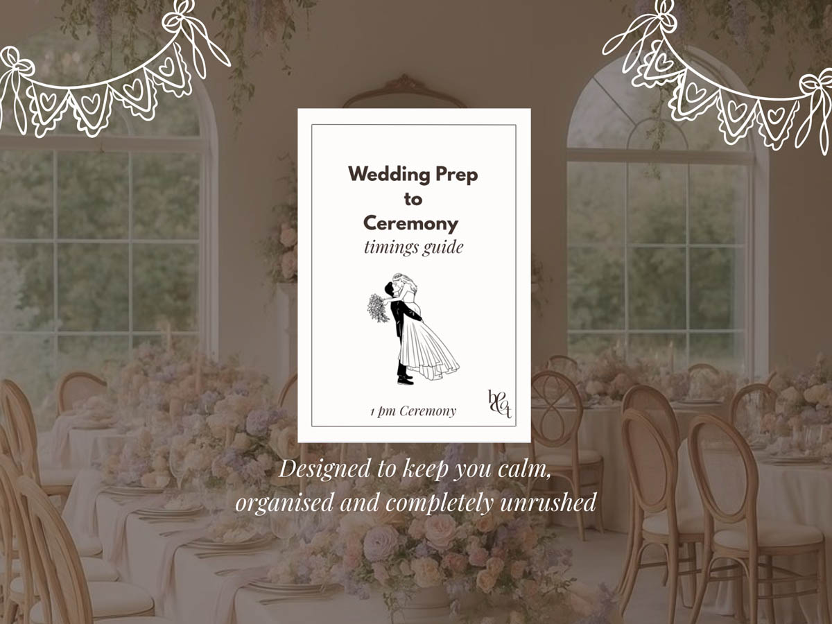 1PM Wedding Ceremony Morning Timeline | PDF