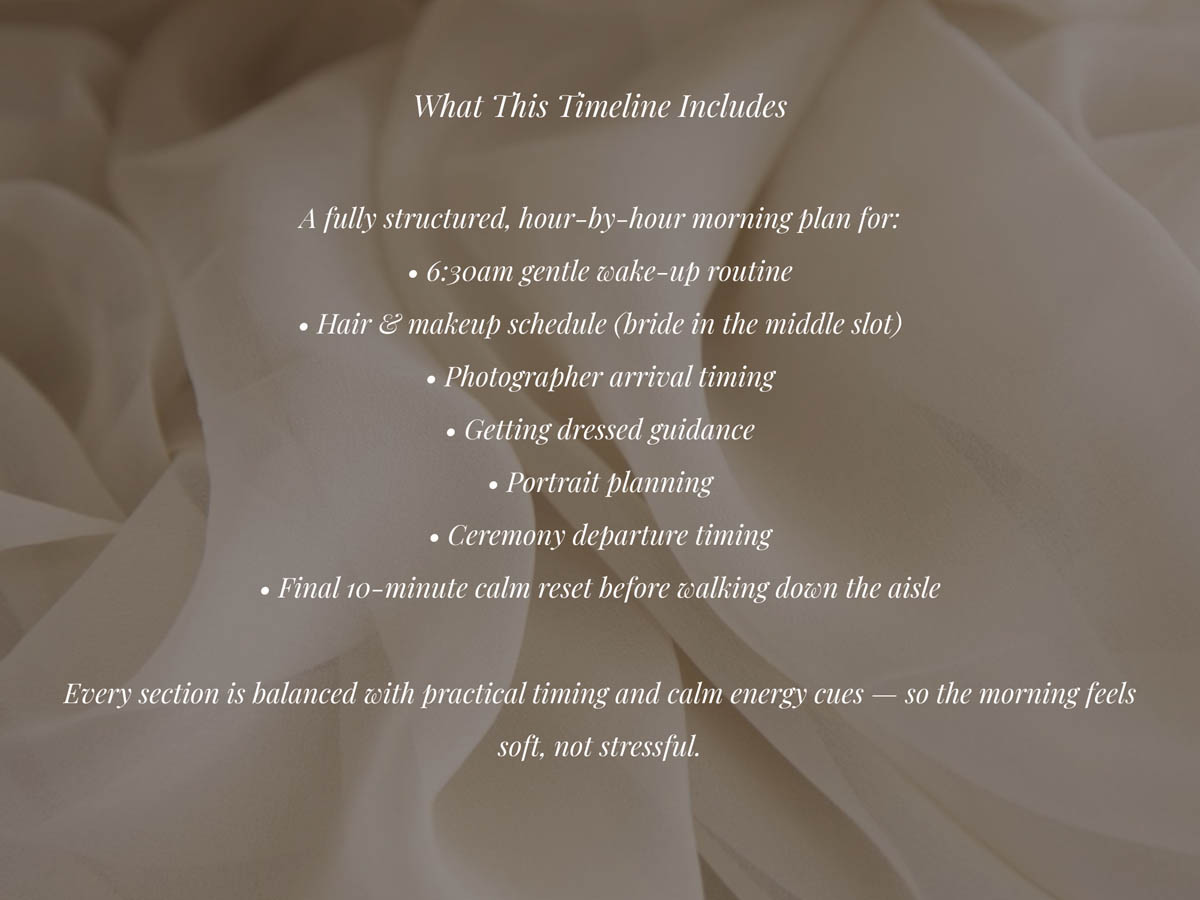 1PM Wedding Ceremony Morning Timeline | PDF - Image 3
