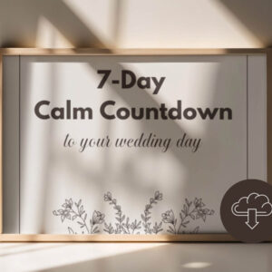 7 Day Calm Countdown Wedding Planner | PDF