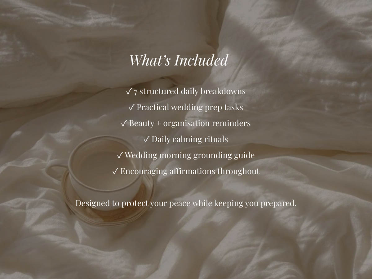 7 Day Calm Countdown Wedding Planner | PDF - Image 2