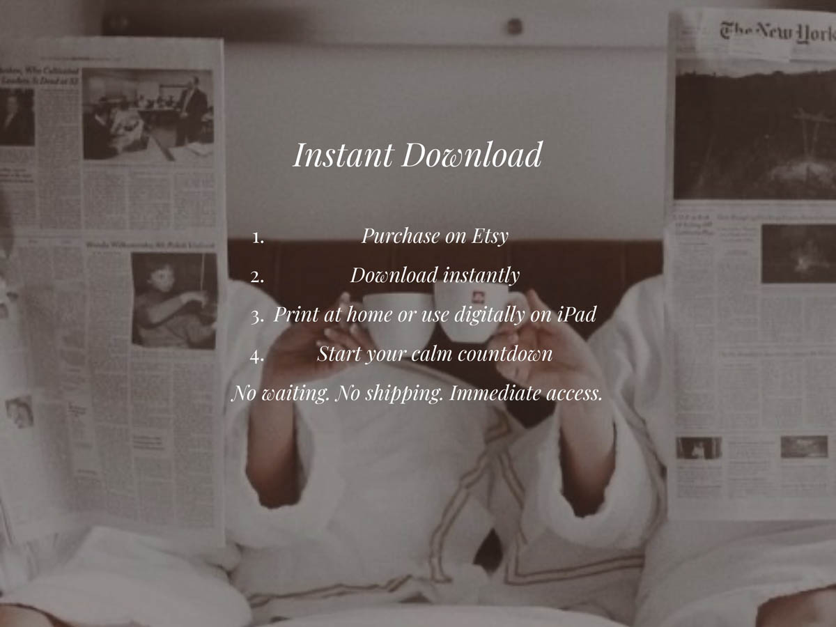 7 Day Calm Countdown Wedding Planner | PDF - Image 3