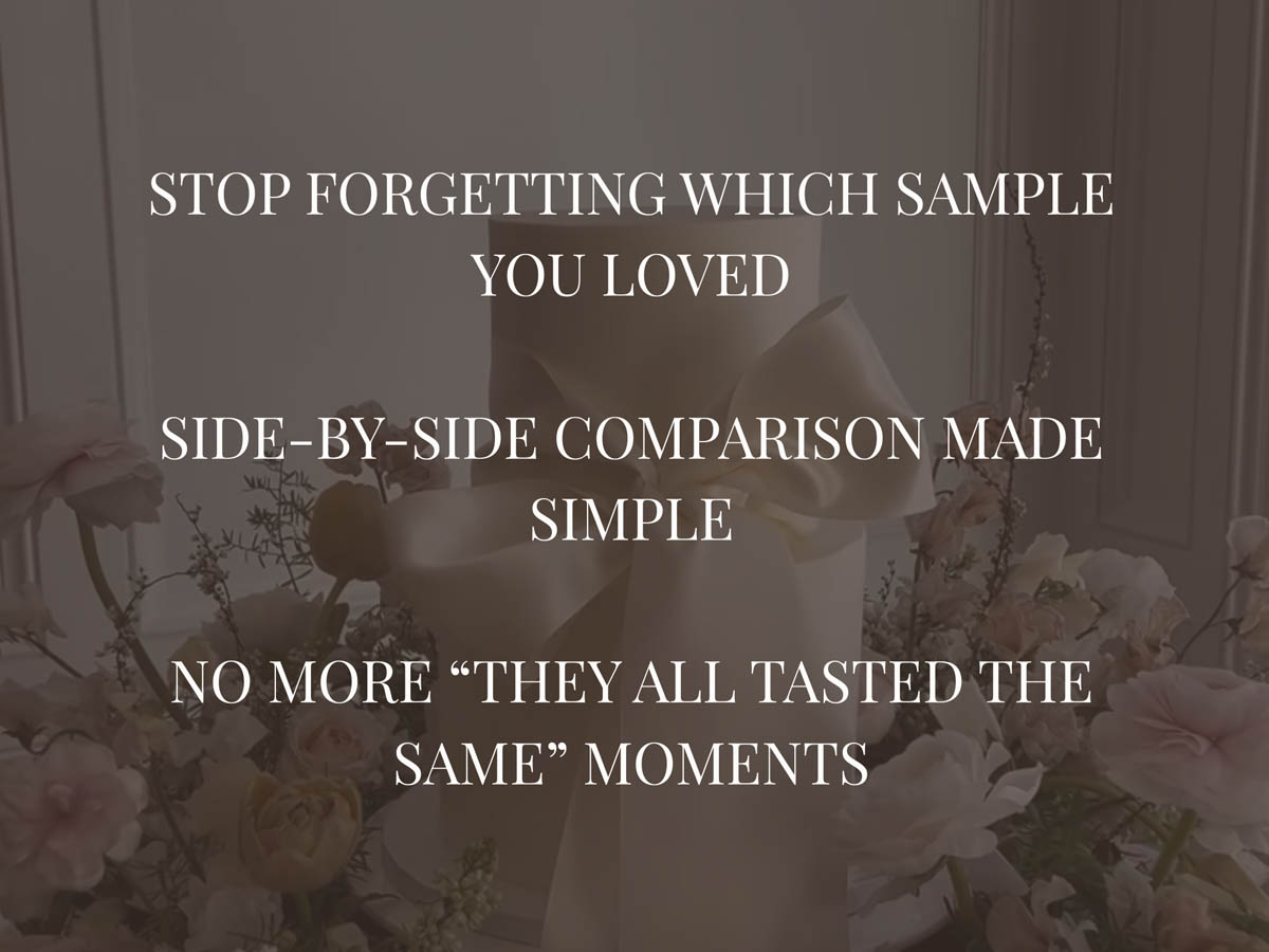Wedding Cake Tasting Table - Image 5