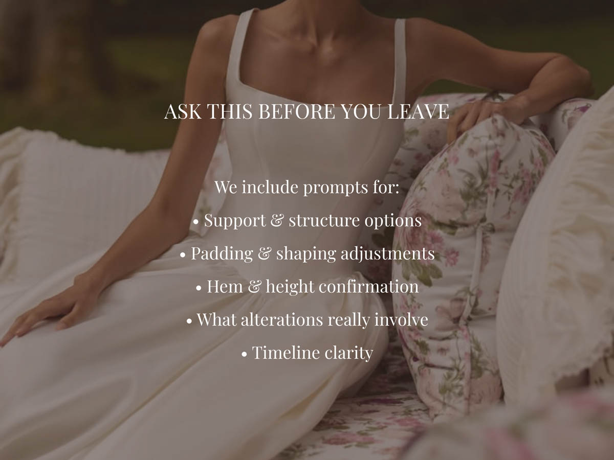 Wedding Dress Fitting Checklist | Printable PDF - Image 3