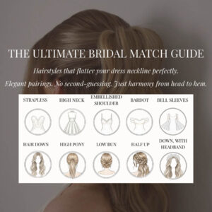 The Bridal Neckline & Hairstyle Pairing Guide