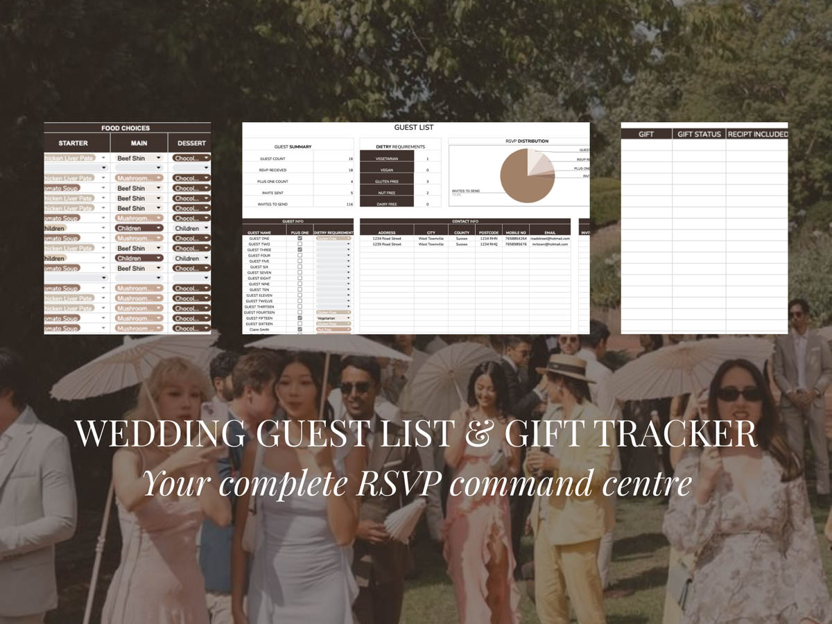 Wedding Guest & Gift Tracker