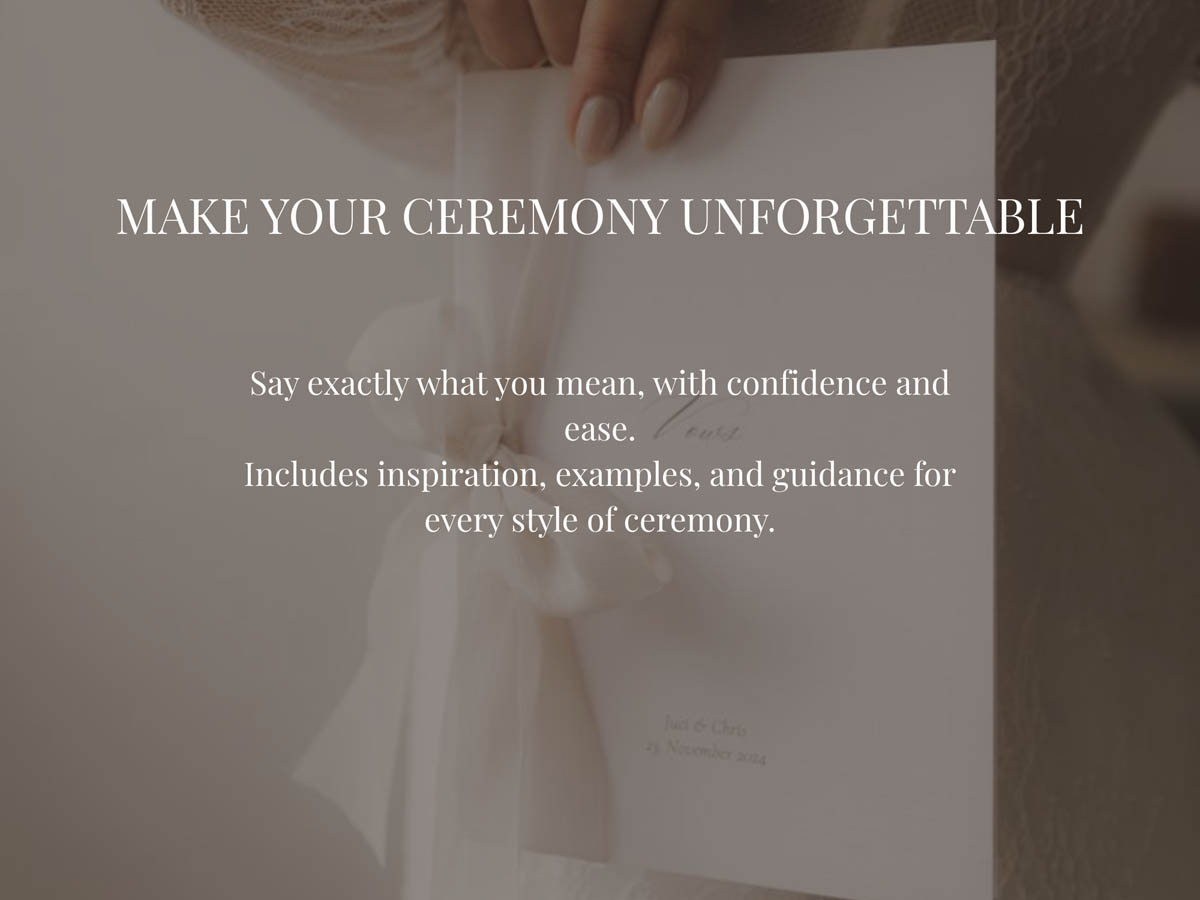 Wedding Vows & Readings Guide - Image 4