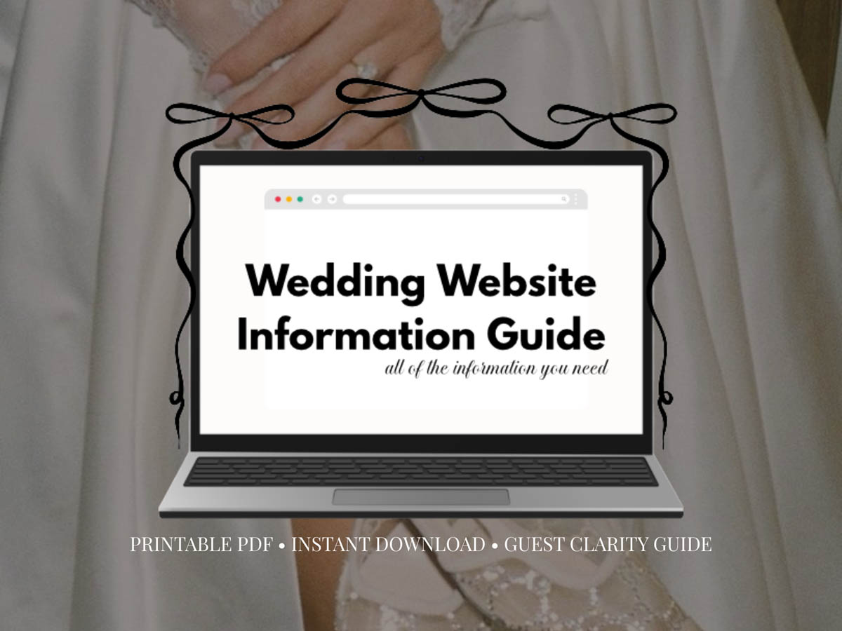 Wedding Website Information Guide | PDF